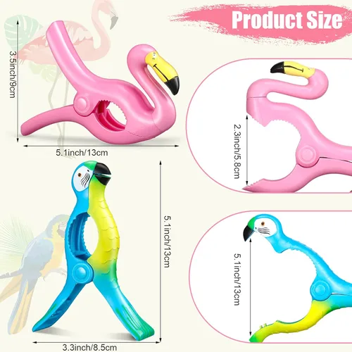 Miniatura 2 de Waydress 4 clips para toallas de playa, tamaño gigante, resistentes al viento, para sillas de playa, crucero, patio, piscina o pinzas de sujeción