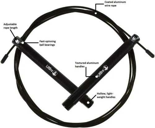 Miniatura 2 de Beast Release Jump Rope v.2.0 - Cuerda de velocidad ajustable para entrenamiento de alta intensidad, cardio y fitness