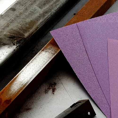 Miniatura 7 de Papel de lija de 120 granos, hojas de lija en seco o húmedo de 9 x 11 pulgadas, papel de lija abrasivo avanzado de alúmina blanca fundida