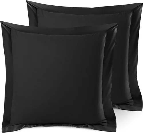 Miniatura 32 de Nestl Juego de 2 fundas tipo sham de almohada suaves - Fundas de almohada de microfibra de doble cepillado - Fundas de almohada de cama premium