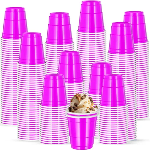 Miniatura 11 de 500 piezas Vasos de Chupito de Plástico Lake Bule de 2 onzas vasos de chupito azules Revelación de Género vasos de chupito desechables para beber