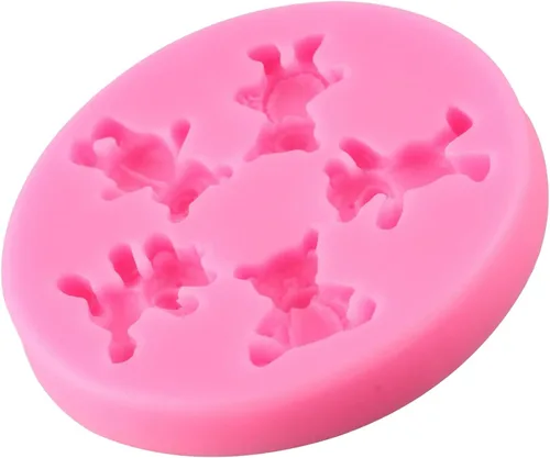 Miniatura 4 de Molde de silicona para osos de peluche, molde de fondant para decoración de tartas, decoración de cupcakes, pasta de goma de caramelo de chocolate