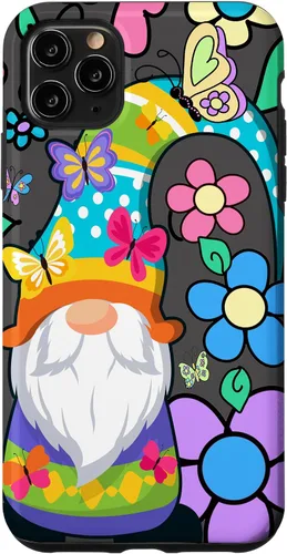 Miniatura 13 de Floral Daisy Flower Pattern with Butterflies Funny Gnome Case for iPhone 17