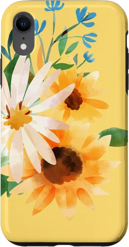 Miniatura 24 de iPhone 16 Yellow Sunflower Vintage Flower Petals Case