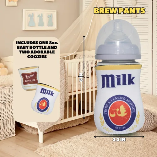 Miniatura 2 de Fundas temáticas de cerveza americana para biberones de bebé - Regalo divertido para nuevos padres y fiestas de bebé