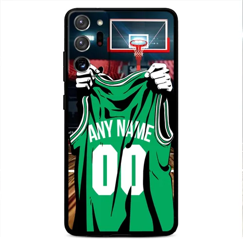Miniatura 21 de Nombre y número personalizados, camiseta de baloncesto de Los Ángeles, funda de silicona líquida para Samsung Galaxy Note 20/20 Ultra 10 Pro Note 9