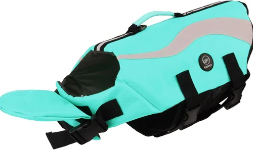 Miniatura 12 de EMUST Chalecos salvavidas ajustables para perros pequeños con flotabilidad mejorada, chaleco de natación para perros pequeños con asa de rescate