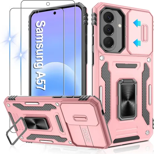 Miniatura 17 de Gritup para Samsung Galaxy S22 Funda con protectores de pantalla HD de 2 paquetes y cubierta deslizante para la cámara, protección contra caídas