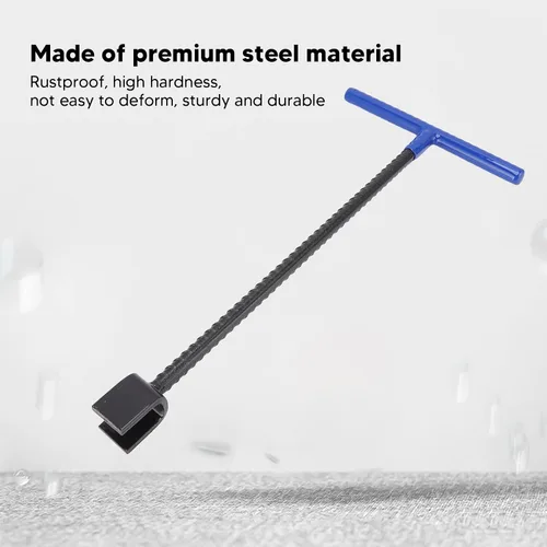 Miniatura 6 de TOPINCN Water Meter Key, Steel Water Meter Key with 4 Way Multi Functional Utilities Key T handle Water Key Universal Cross Key Water Shut Off Tool