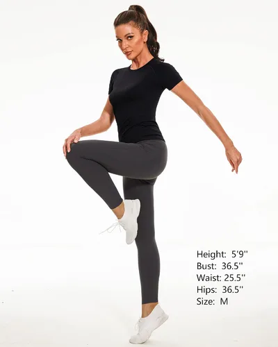 Miniatura 7 de Stelle Camisetas de entrenamiento para mujer, sin costuras, de manga larga, con agujeros para el pulgar para deportes, correr, atléticas, ajustadas