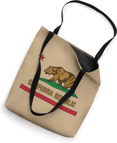 Miniatura 2 de Bandera de oso de la República de California de los Estados Unidos - Bolsa de mano del orgullo del estado