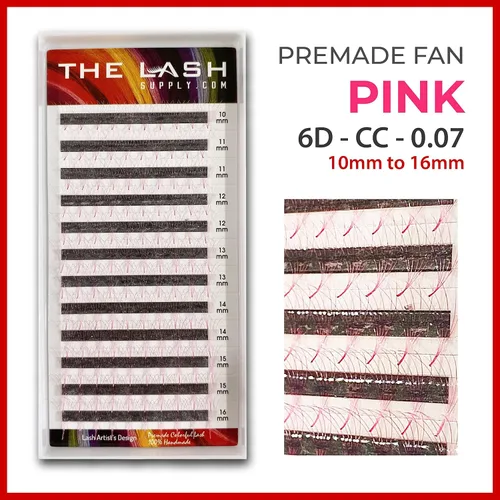 Miniatura 3 de THE LASH SUPPLY 120 abanicos de Halloween, extensiones de pestañas de color prefabricadas 6D, rizo CC, longitud de mezcla de 0.39 a 0.63 pulgadas