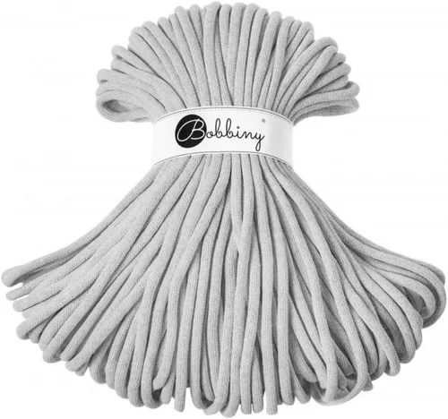 Miniatura 3 de Bobbiny - Cordón trenzado jumbo de 9 mm para macramé (color rojo vino), 108 yardas/330 pies