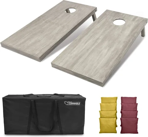 Miniatura 30 de GoSports Juego de tablas de cornhole de madera de tamaño reglamentario de 4 x 2 pies, incluye funda de transporte y bolsas de frijoles