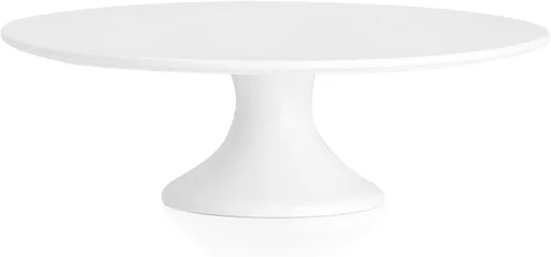 Miniatura 8 de Kanwone Soporte pequeño de porcelana de 8 pulgadas para tartas, plato de postre, soporte para tartas para fiestas, baby shower, soporte