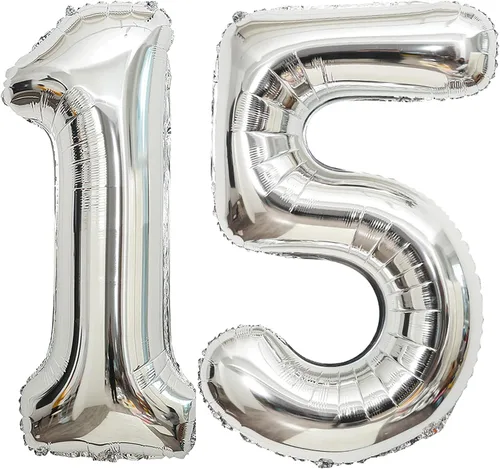 Miniatura 29 de Globos de 0 números plateados 0 globos de número 40 pulgadas número 0 globos de aluminio Mylar
