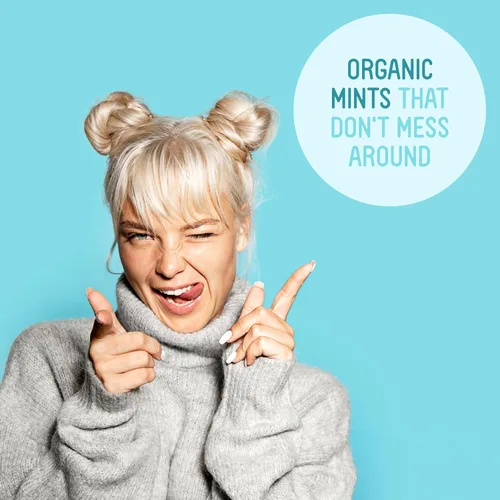 Miniatura 5 de Mentas orgánicas de VerMints, sabor a menta, todo natural, sin OMG, sin nueces, sin gluten, vegano, KSA Kosher, paquete de 6, latas de 1.41 onzas