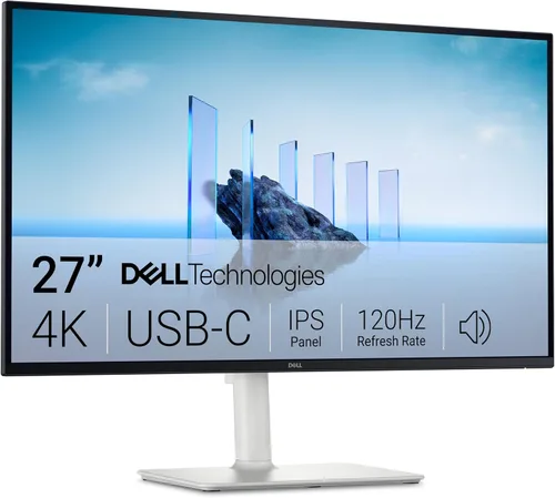 Dell Monitor USB-C 27 Plus 4K - S2725QC - Pantalla 4K de 27 pulgadas (3840 x 2160) 120Hz 16:9, AMD FreeSync Premium, sRGB 99%, altavoces integrados,