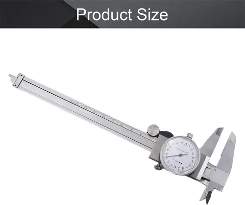 Miniatura 2 de Utoolmart Calibre Vernier de esfera plateada de 0.001 in de precisión de 5.906 in con estuche