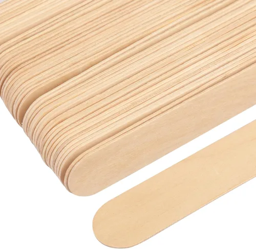 Miniatura 3 de 500 palitos de paletas de 7.87 pulgadas, palitos de helado, palitos de manualidades jumbo, palos de madera natural de alta calidad, ideales