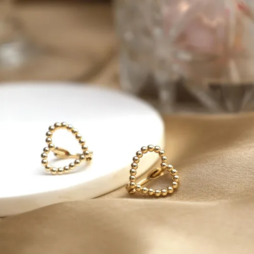 Miniatura 17 de Gempires - Aretes ligeros y gruesos, delicados y minimalistas, hipoalergénicos, chapados en oro, sin deslustre, diseño clásico, para uso diario