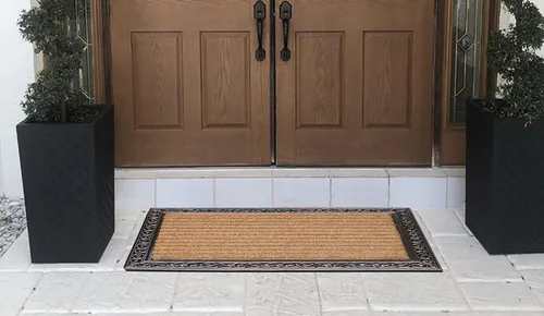 Miniatura 114 de A1HC Tapete para Puerta de Fibra de Coco Natural y Caucho, 30"x48" – Grueso, Duradero, Resistente, Anti-Desprendimiento, Resistente a