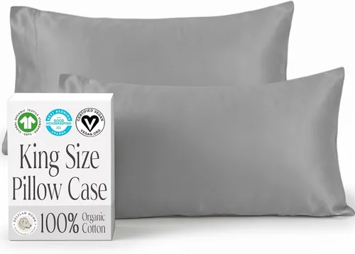 Miniatura 11 de Delilah Home Juego de sábanas de 300 hilos 100 % algodón orgánico, verificado por GOTS y Vegan.org, ropa de cama de satén de 300 hilos,