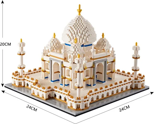 Miniatura 3 de Kadablk Serie de arquitectura para adultos y adolescentes, juego de construcción de Taj Mahal, kit de construcción de modelos 3950 PCS, juego