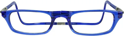 Miniatura 2 de Anteojos de lectura con sujección magnética, con estuche de microfibra de regalo, de Clic, Azul
