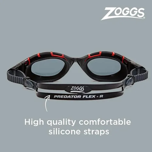 Miniatura 7 de Zoggs Gafas de natación unisex Predator Flex polarizadas antivaho, protección UV, visión amplia, sin deslumbramiento, ajuste rápido, 461043