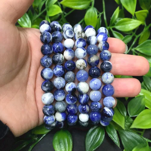 Miniatura 533 de Gem Avenue Handmade Round Bead Stretch Bracelet Unisex Natural Stone Beaded Jewelry for Men & Women, Elastic Wristband for Daily Wear