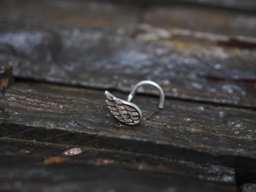 Miniatura 5 de Mini tornillo de nariz de plata de ley con alas de ángel, joyería para nariz, piercing para el cuerpo, piercing, joyería para el cuerpo