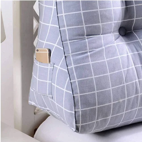 Miniatura 5 de CAMZ Almohada de lectura triangular de cabecera grande, almohada de posicionamiento individual, matrimonial, Queen King, almohada de apoyo