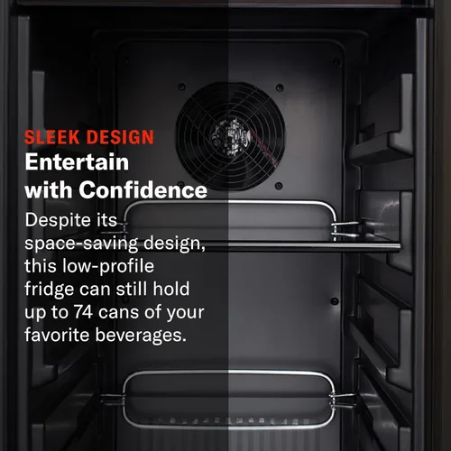 Miniatura 4 de Blaze - Refrigerador compacto de 15 pulgadas para exteriores, refrigerador de acero inoxidable de 3.2 pies cúbicos con puerta reversible y estantes