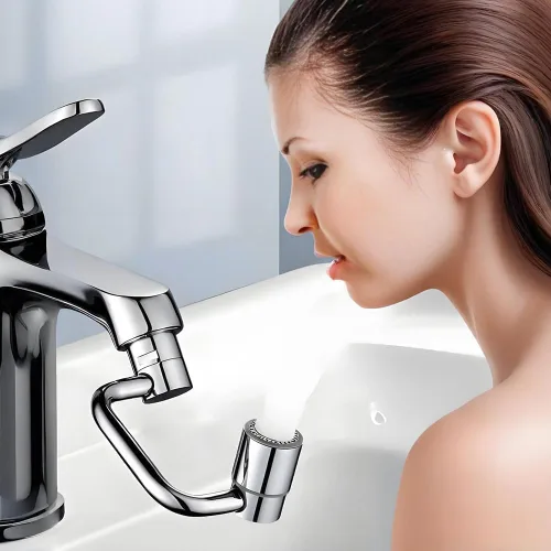 Miniatura 6 de Grifo universal para fregadero con extensión giratoria de 1440°, actualización 2026, 2 modos de extensión de grifo en forma de U para reducción de 2