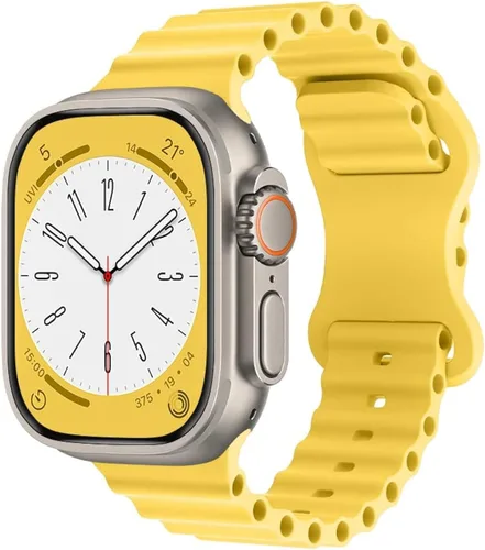Miniatura 3 de Ocean Band - Correa deportiva de silicona suave compatible con Apple Watch Band de 1.496 in 1.575 in 1.614 in 1.654 in 1.732 in 1.772 in 1.929 in