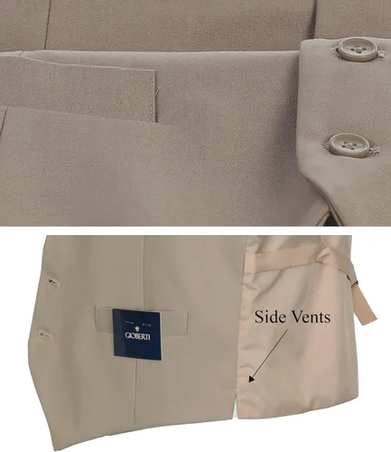 Miniatura 4 de Gioberti Chaleco de traje formal para hombre apto para negocios o vestido casual