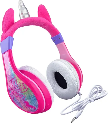 Miniatura 9 de eKids Auriculares para niños, sonido estéreo, cable Jack de 0.138 in, auriculares con cable para niños, sin enredos, control de volumen, auriculares