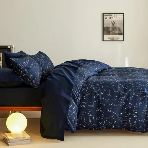 Miniatura 2 de Wake In Cloud - Juego de funda de edredón de constelación, astrología espacial de galaxia celestial para adolescentes, niños y niñas, ropa de cama