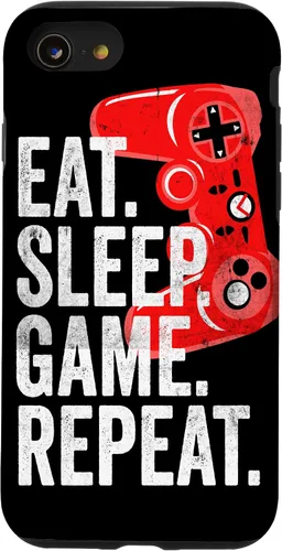 Miniatura 18 de Video Games Eat Sleep Game Funny Gamer Boys Teens Gift Case for iPhone 17