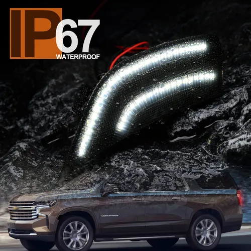 Miniatura 6 de Luces de posición laterales LED de repuesto para Chevy Tahoe Suburban Escalade ESV 2021 2022 2023 2024 Luces LED blancas LED de luz