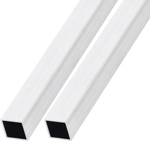 Miniatura 7 de METALLIXITY Tubo cuadrado de aluminio (10 mm x 10 mm x 1 mm x 300 mm) 2 piezas, Tubo de aluminio 6063 - para mobiliario del hogar, maquinaria