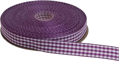 Miniatura 64 de Cinta a cuadros de 50 yardas cada rollo 100% poliéster con borde tejido (1/1-2 pulgadas x 50 yardas, negro)