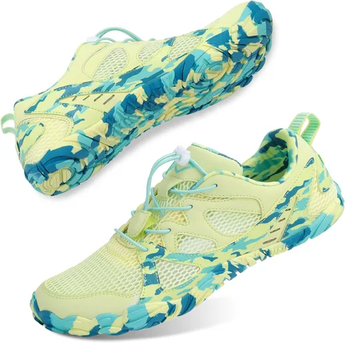 Lefflow Zapatos de agua de senderismo para mujer, minimalistas, para playa, piscina, caminar, zapatos deportivos Caja de punta ancha