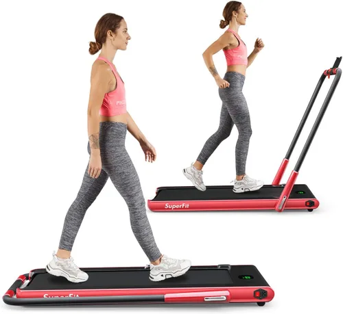 Miniatura 11 de Goplus 2 in 1 Folding Treadmill, 2.25HP Under Desk Electric Superfit Treadmill, Installation-Free with APP Control, Remote Control, Bluetooth