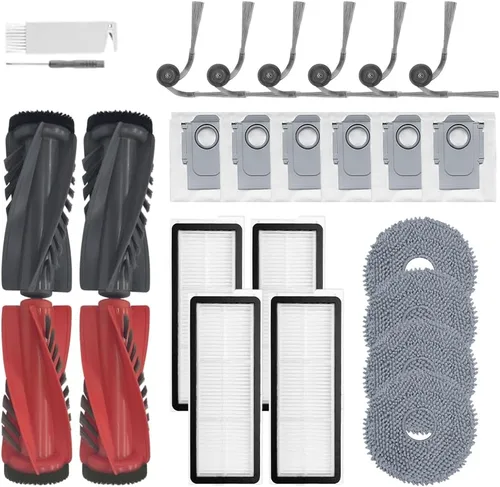 Miniatura 10 de 24 piezas Kit de accesorios de reemplazo Q10 S5+ Compatible con Roborock Q10 S5+ /Q10 S5/Q10 x5 /Q10 x5+ Robot Aspirador, 2 cepillos principales, 4