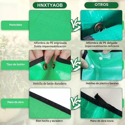 Miniatura 5 de Tapete grande de 39.5" x 31.5" para trasplante de plantas de interior, control de desorden en mesa, bandeja portátil para macetas de jardinero