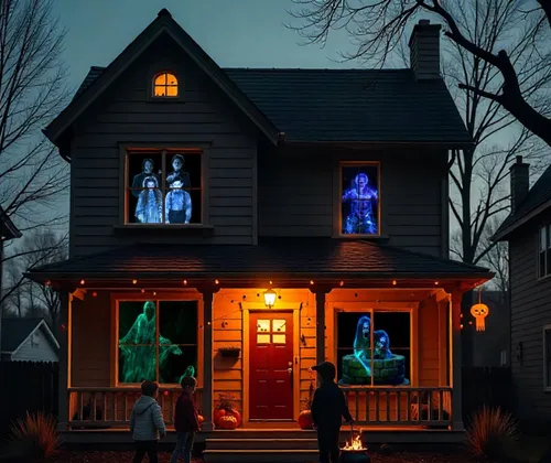 Miniatura 4 de AtmosFX® Spooky Halloween Hollusion Vol 1 Decoración digital en USB Incluye 8 efectos de video Atmosfx para Hallloween