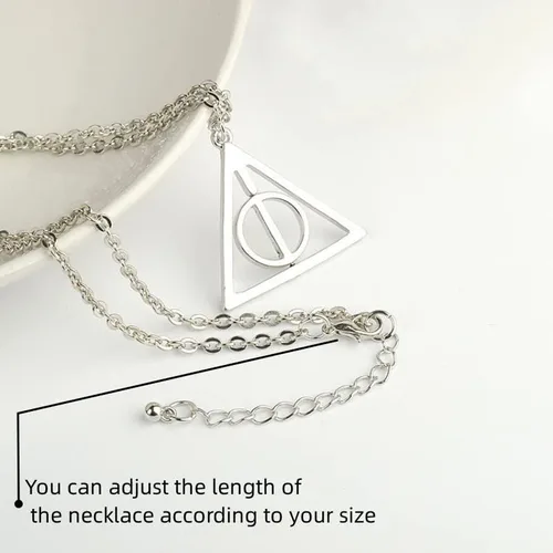 Miniatura 2 de GetMoving Collar de tiempo, collar con colgante de Hallows para mujer