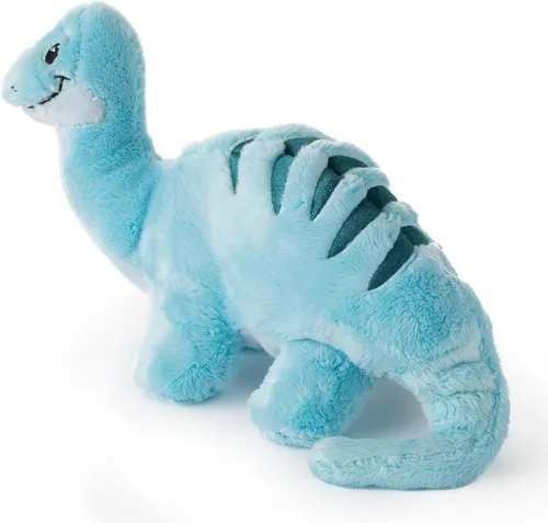 Miniatura 3 de The Petting Zoo ZOOLOGEE - Peluche de animal de peluche de Brachiosaurus, dinosaurio azul, 11 pulgadas